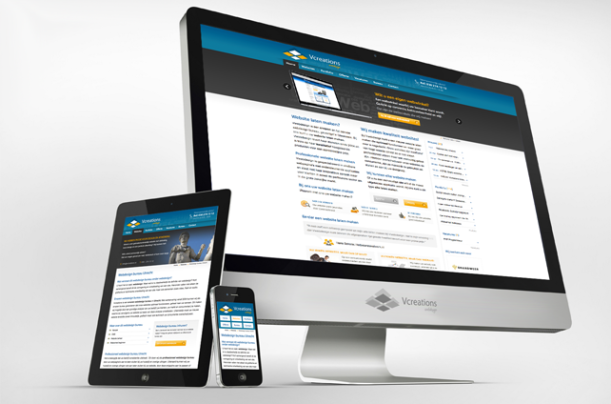 Responsive website van internetbureau Vcreations