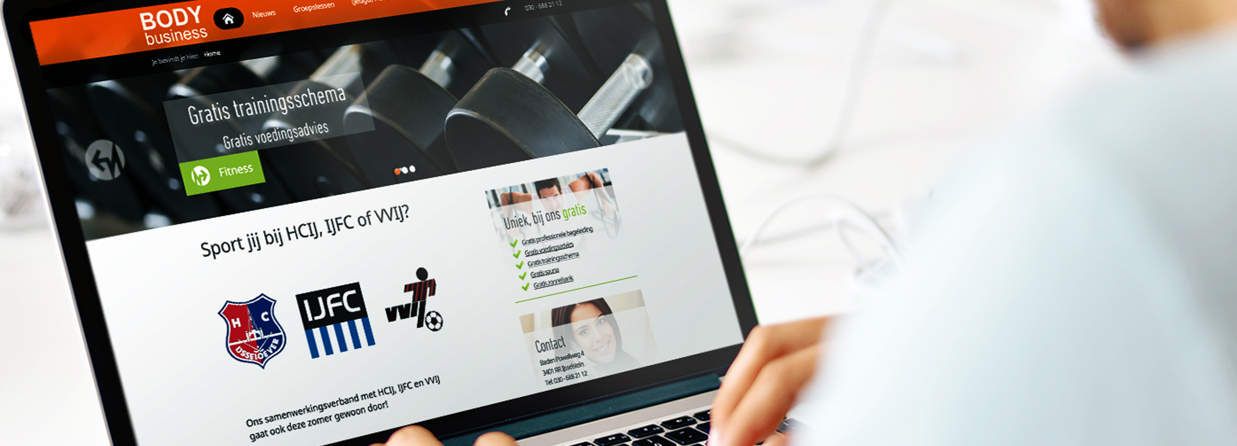 Sportschool website