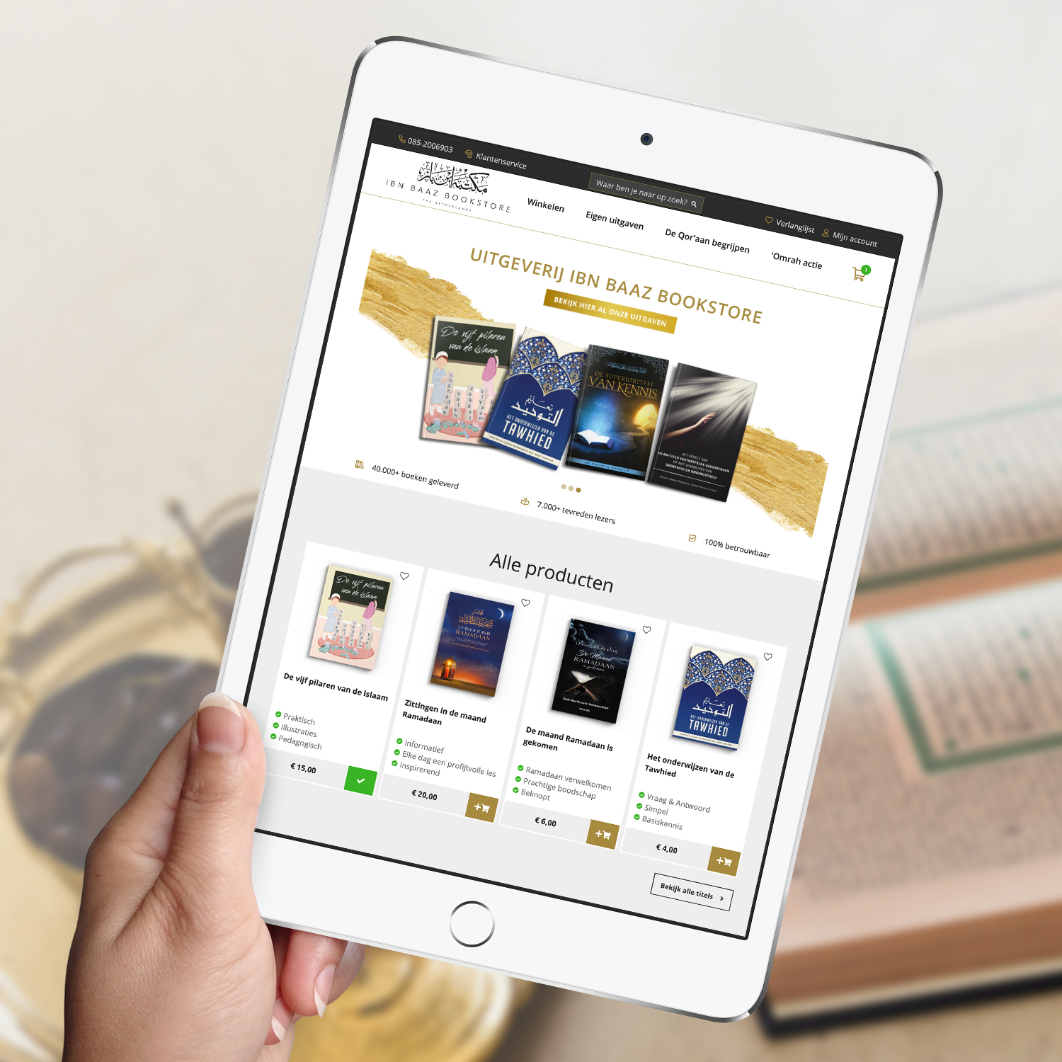Boekenshop laten maken