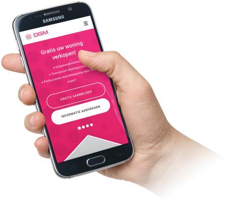 Makelaars website met veiling