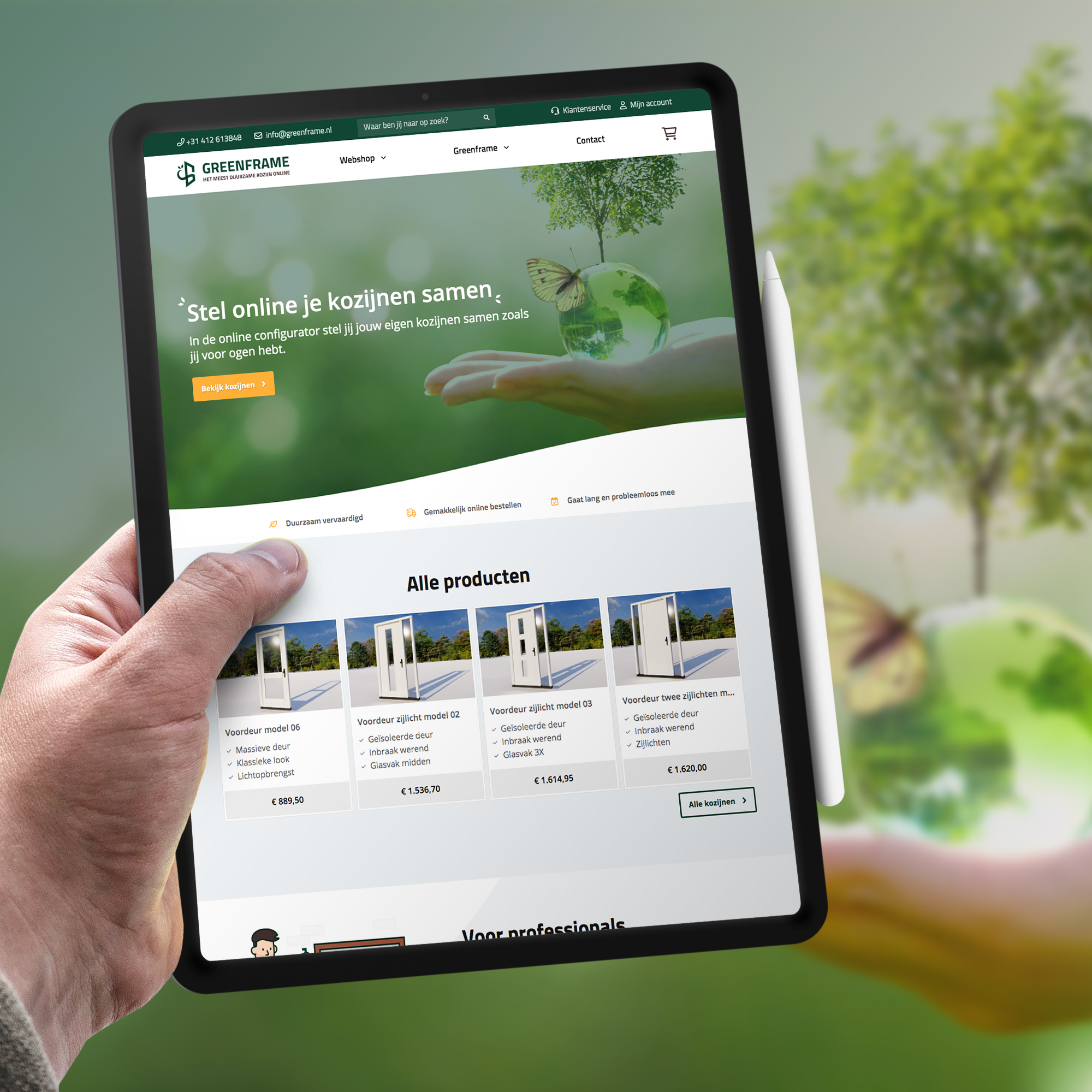 Webshop met product configurator