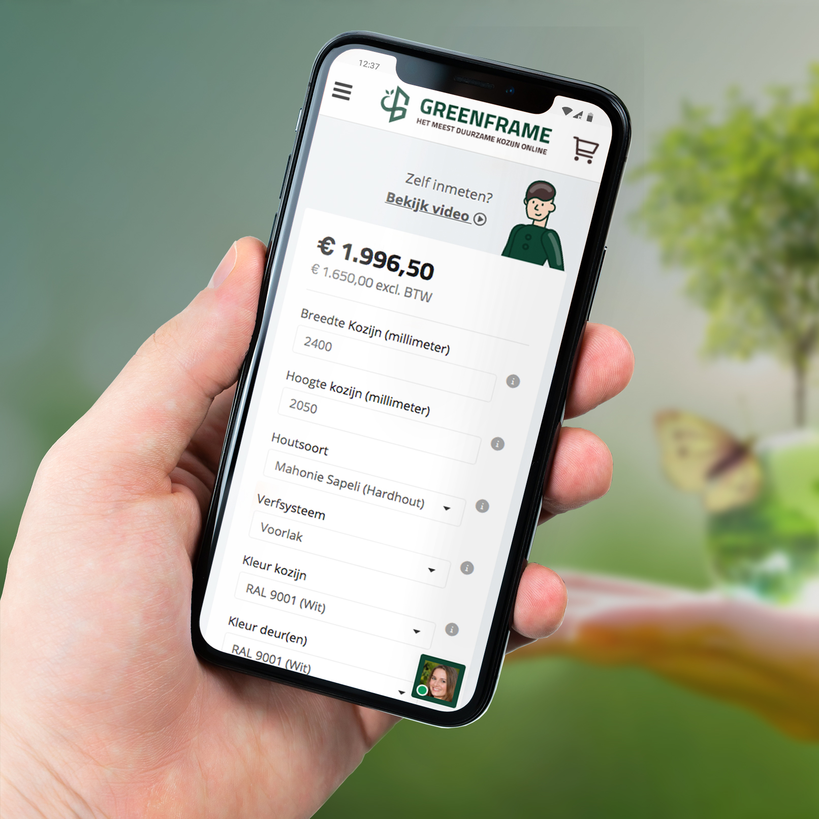 Webshop met product configurator