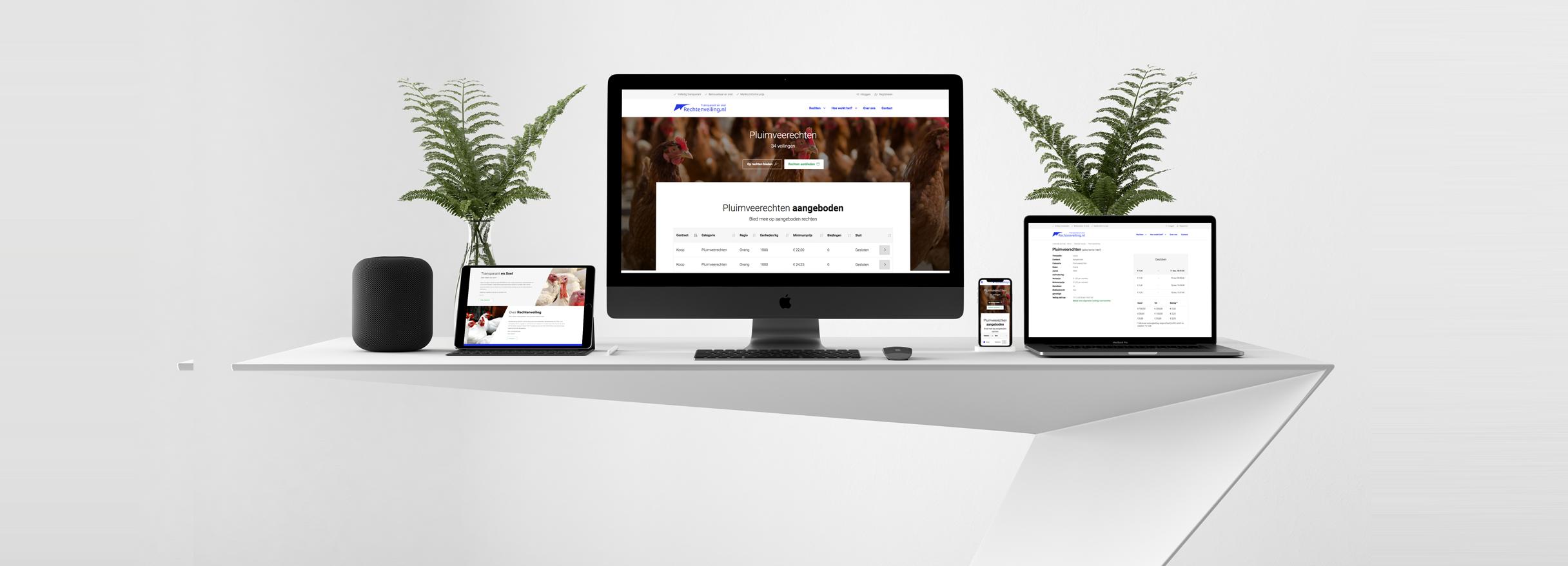 Website met veiling software