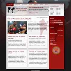 Sportschool website Dojo Pay-Ten