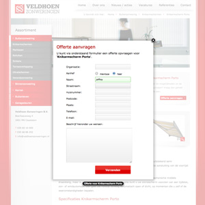 Webshop voor zonwering laten maken