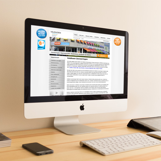Webshop voor zonwering laten maken