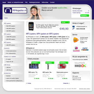 Webshop: MP4speler.nl