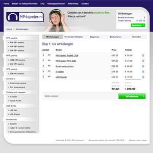 Webshop: MP4speler.nl