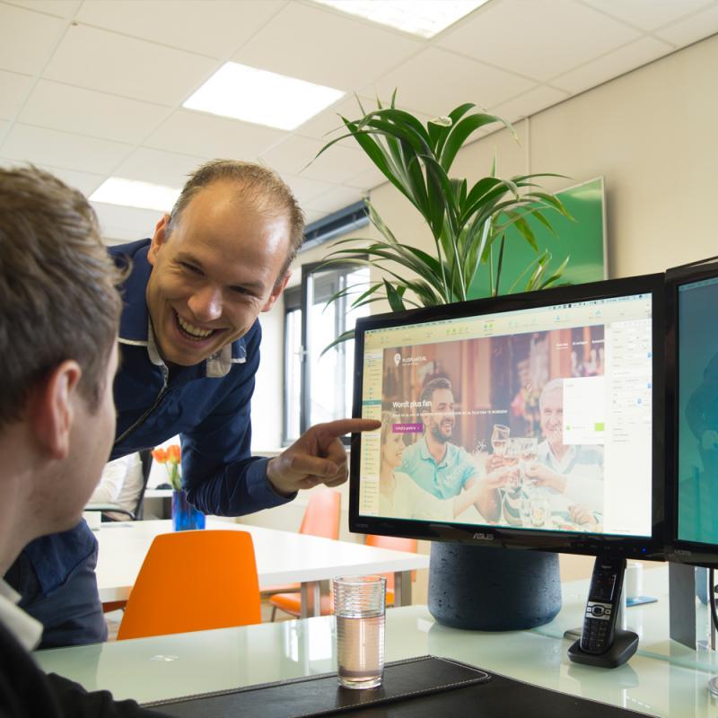 Website voor makelaar met veiling